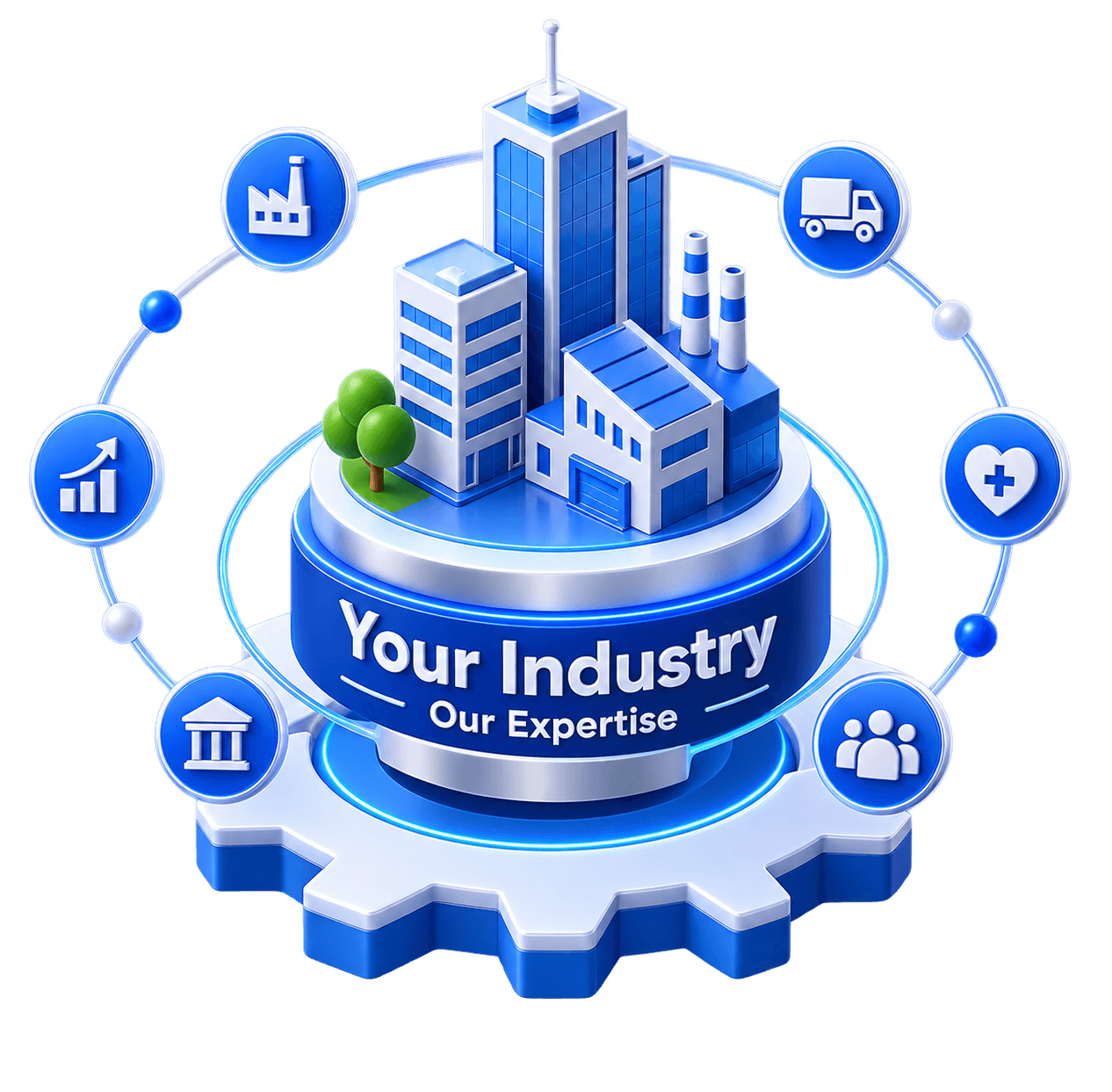 Your Industry Our Expertise center graphic