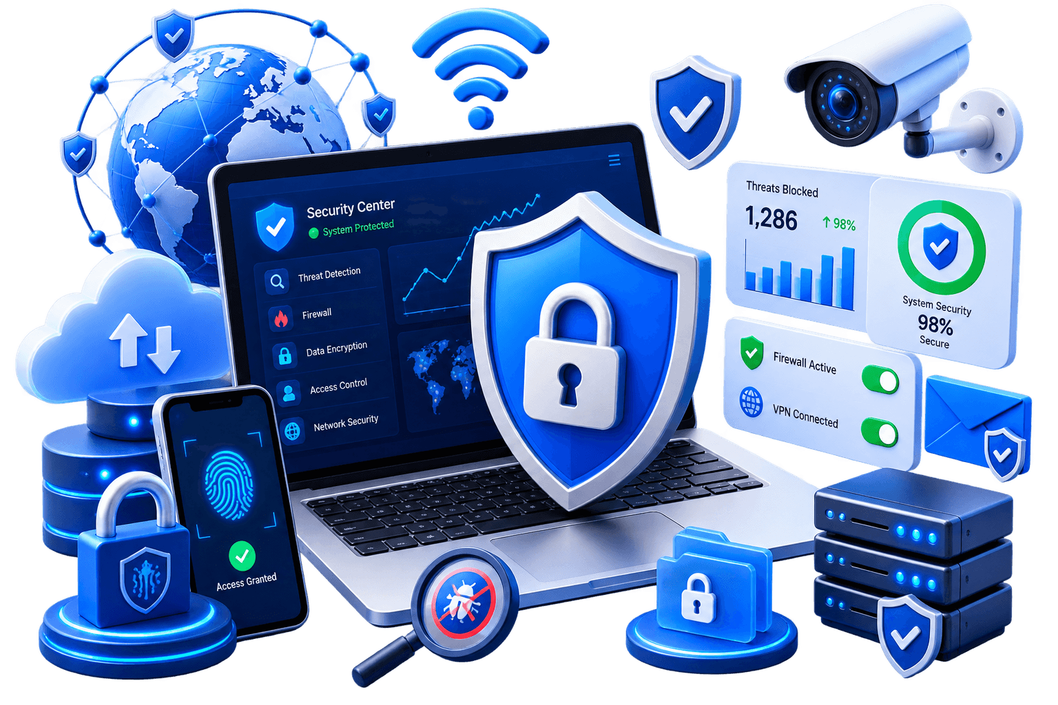 High performance enterprise security dashboard showcase